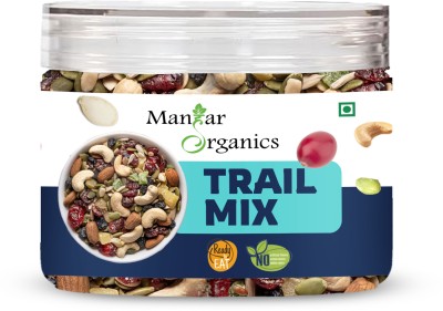 ManHar Organics Trail Mix | Mixed Dry Fruits,Berries & Seeds | Ready to Eat Snack | Assorted Seeds & Nuts(250 g)