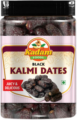 MK KADAM M.K DRY FRUITS Black Kalmi Dates, Juicy & Delicious Dry Dates(1 x 1000 g)