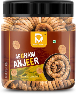 Divine Meals Premium Afghani Anjeer Dried Figs – Gluten Free & Sugar Free Dry Fruits Jar Figs(1 x 250 g)