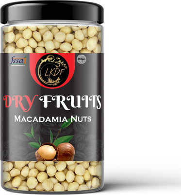 LKDF Premium Macadamia Nuts || Grade A ++ Nuts, Jumbo Size 250gm Macadamia Nuts(1 x 250 g)