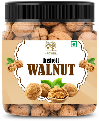 Dryma California Walnuts with Shell | Whole Inshell Walnuts | Sabut Akhrot Walnuts(1 x 500 g)