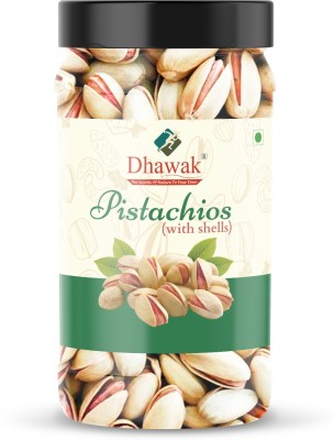 Dhawak Roasted & Salted Pistachio with Shell Fresh and Natural Healthy Snack [Jar Pack] Pistachios(500 g)