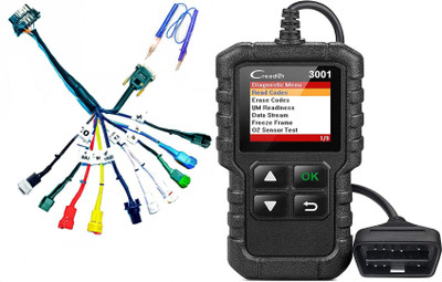 DANLITE TOOLS AND TECHNICIAN Launch CR3001 OBD Scanner With Moulded 11 Cord for All Bike Universal OBD Cable OBD Interface