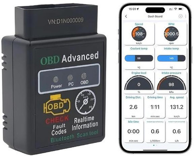 dhruv hub OBDII Car Auto Error Code Detector OBD2 ELM327 Wireless Reader OBD Reader