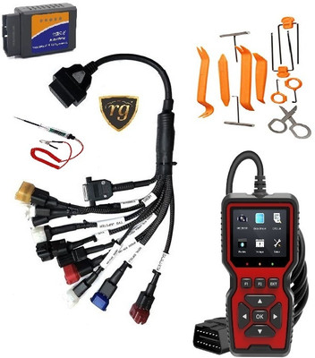 RG V519 OBD Bike Scanner Fast Connectivity with Scanning Cable Fule Pressure Gage OBD Reader