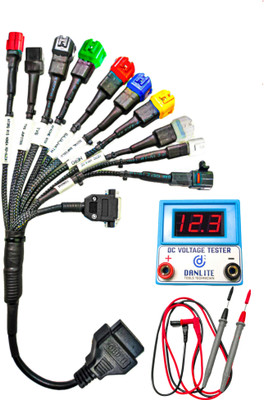 DANLITE TOOLS AND TECHNICIAN All bs6 Bike Compatible Obd Cable (11 connectors) OBD Reader