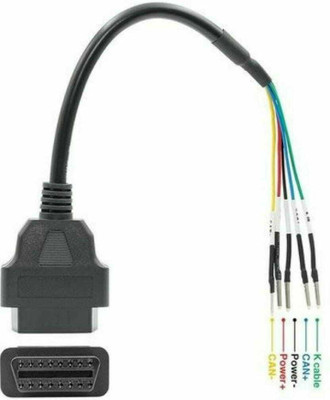 rgrinkumotors OBD 16 Pin OBD OBD2 Female K Line CAN Line Jumper Tester OBD Interface