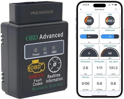 dhruv hub Portable Smart Engine Reader OBDII Car OBD2 ELM327 Bluetooth Tool OBD Reader
