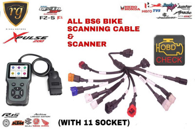 rgrinkumotors v311 obd scanner with universal bike scanning cable combo offer OBD Reader