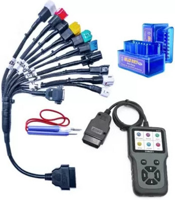 RG BS6 Bike Cable 11 Cord With V311 OBD Scanner Free ELM OBD And Continuity Tester OBD Reader