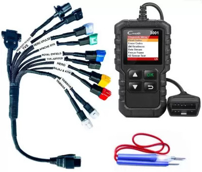 Xsentuals BS6 Bike Cable 11 Types Cable + Launch CR301 All Bikes Interface OBD Reader OBD Interface