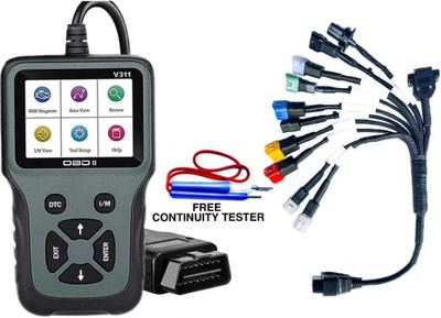 FREEFACE V311 and bs6 cable (11 Types Cable + V311 ) work on all Bikes OBD Interface OBD Reader