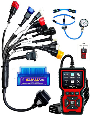 Obdking V519 Obd Scanner BS6 BS7 + 11 Cord Obd Cable Combo for All Bikes OBD Interface