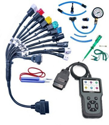 RG All Code Scanner Launch CR3001 Universal All in One 11 Cord All BS6 Bike Cable OBD Interface