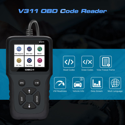 RG V311 OBD2 Scanner Car Fault Code Reader OBD Interface