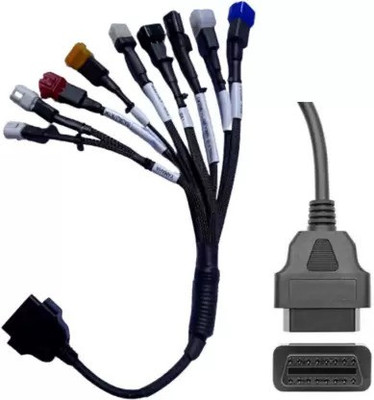 DANLITE TOOLS AND TECHNICIAN OBD-II (OBD2) 16 pin Smart Multipin Converter Cable for All Bike OBD Reader