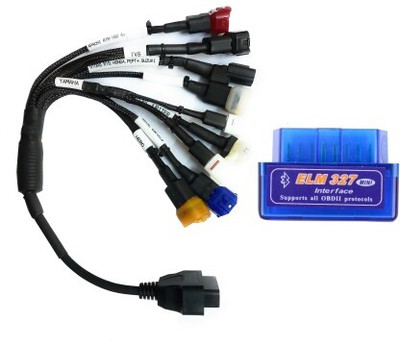 Elegadget OBD-II (OBD2) 16 pin Smart MultiPin Converter Cable With OBD Adapter OBD Reader