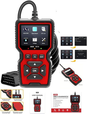 RG V519 OBD SCANNER OBD Tool For Cars and BS6 Three Wheeler Auto OBD Interface OBD Reader