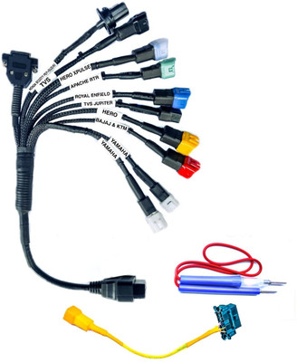 DANLITE TOOLS AND TECHNICIAN Bs6 cable(11 cord cable with fastest connectivity) free continuity tester free OBD Reader