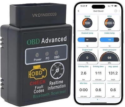 your own shop OBDII Engine Fault Detector Car ELM327 Wireless OBD2 Scanner OBD Reader