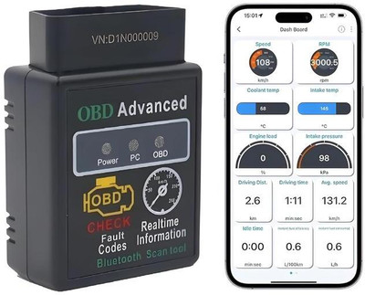 JN STORE Auto Car Bluetooth OBDII OBD2 Diagnostic Tool ELM327 Scanner OBD Reader