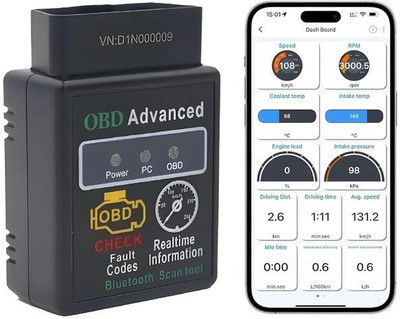 JN STORE Bluetooth Interface Car OBD2 Scanner OBDII 2 ELM327 Tool OBD Reader