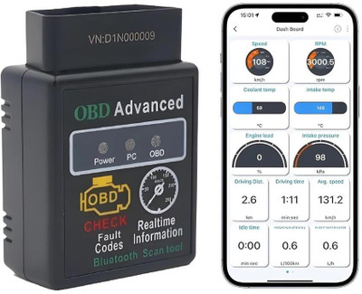 JN STORE Bluetooth OBD Scanner OBDII Car Fault Diagnostic OBD2 ELM327 OBD Reader
