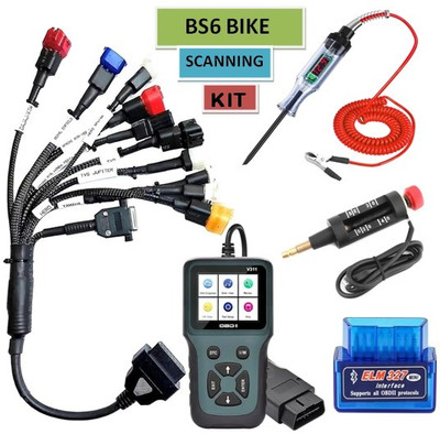 Xsentuals V311 OBD Scanner BS6 Bike OBD II Cable Complete Set OBD Reader