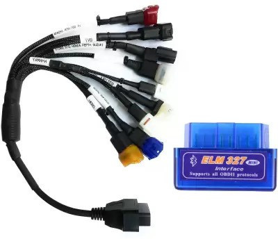 DANLITE TOOLS AND TECHNICIAN OBD-II (OBD2) 16 pin Smart MultiPin Converter Cable With OBD Adapter OBD Reader