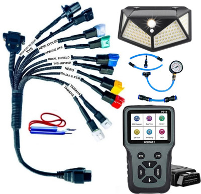 DANLITE TOOLS AND TECHNICIAN V311 Scanner with All BS6 Bike Scanner free Continuity Tester OBD Reader