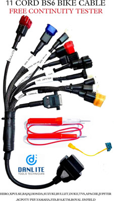 Danlite Tools Technician Bs6 bike cable wirth continuity tester fully upgraded bs6 (version) OBD Reader