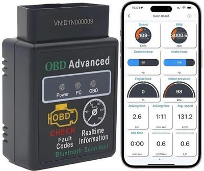 your own shop Auto Engine Fault Detector OBDII OBD2 Bluetooth Scanner ELM327 OBD Reader