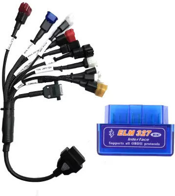 RG OBD-II (OBD2) 16 pin Smart MultiPin Converter Cable 11 Types With OBD Adapter OBD Reader