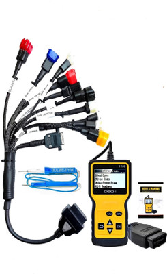 DANLITE TOOLS AND TECHNICIAN Bs6 Bike Scanning Cable with V310 OBD-II Barcode Scanner OBD Reader