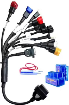 Xsentuals OBD-II (OBD2) 16-pin Smart Multi-Pin Converter Cable with OBD Adapter OBD Reader OBD Interface