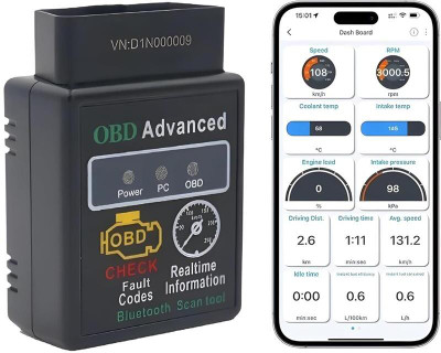 JN STORE Wireless Auto Car OBDII OBD2 Engine Fault Detector ELM327 Tool OBD Reader