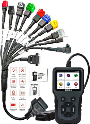 Obdking V311 II Scanner + 11 Connector Obd Cable for All BS6 Bikes OBD Reade OBD Reader