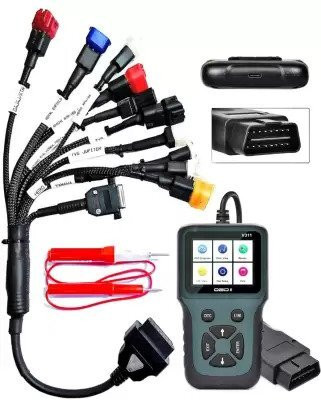 SPANTER Bs6 Bike Cable and V311 Scanner for Bs6 Bike and continuity tester OBD Reader
