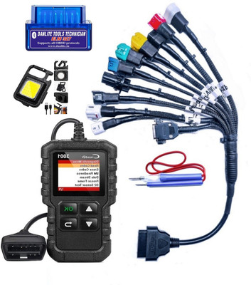 DANLITE TOOLS AND TECHNICIAN Universal BS6 Bike 11 Cord Cable with OBD V311 Scanner free OBD2 Scanner OBD Interface