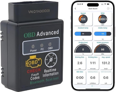 JN STORE Car OBDII Scanning Tool OBD2 Wireless Kit ELM327 Engine Reader OBD Reader
