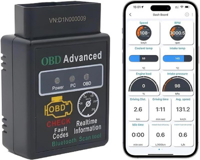 dhruv hub Wireless Auto OBDII Scanner Engine Fault OBD2 ELM327 Car Tool OBD Reader