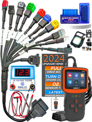 Danlite V317 Obd Scanner Combo Bs6-BS7 Bike Scanning Cable Full Combo Kit OBD Interface