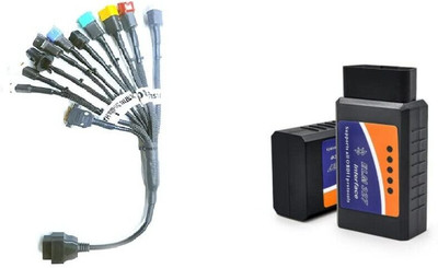 RG Black OBD BS6 BIKE CABLE WITH OBD AND CONTINUITY TESTER OBD Reader OBD Reader