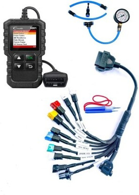 Obdking BS6 Bike Cable (11 Types Cable + LAUNCH 3001 ) work on all Bikes OBD Interface OBD Interface
