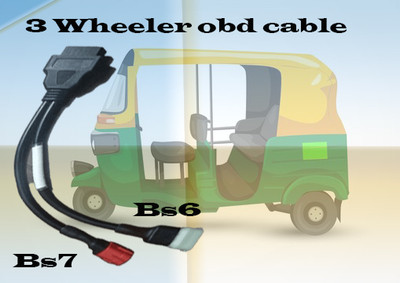 Obdking Obd Cable Compatible w/t Bajaj 3 Wheeler BS4 & BS6 Auto OBD Interface