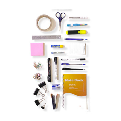 QURTASIA 22 in 1 Essential Stationery Kit | Stationery Kit for Office - Home use | Home &  Office Set(Multicolor)