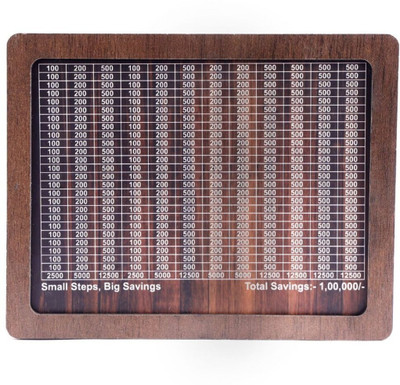 Uzox piggy bank  Office Set(Brown)