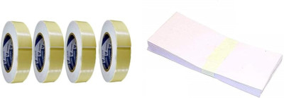 Aabhir Traders Double Side Foam Tape,Adhesive Mounting and 100GSM Paper White Envelope  Office Set(Multicolor)