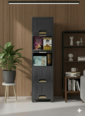 MAXTID 5 Layer Grey Textured Finish for a Premium Look and Feel  Office Set(Grey)