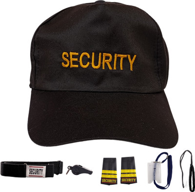 yasbavu SECURITY UNIFORM ACCESSORIES 6 PCS COMBO  Office Set(Black)
